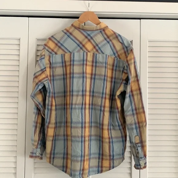 Levi’s Vintage Cotton Plaid Button Down Shirt Made in Portugal Men’s Size Large - Picture 3 of 6